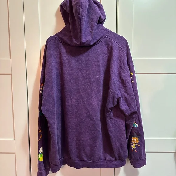 Sz XL Purple Rugrats Hoodie - Reptar, Tommy, Chuckie, Phil, Lil, Susie, Angelica - Picture 4 of 10